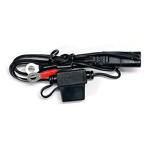 メルテック(meltec) バイク用 バッテリー接続コード (丸端子タイプ) ブラック MC-1