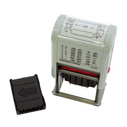 DESIGNPHIL ミドリ(MIDORI) スタンプ 回転印 日付 動物ふきだし柄 35457006