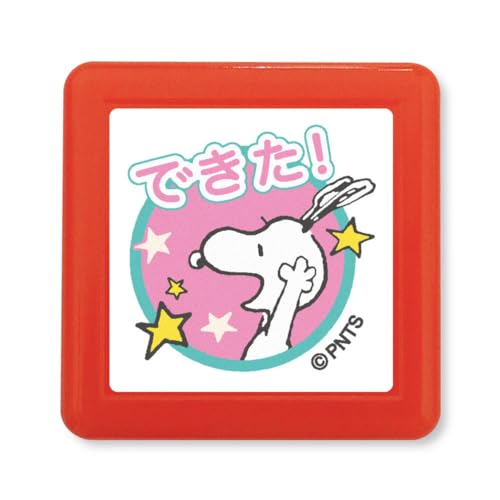 樂天商城 - こどものかお スタンプ Nスヌーピー浸透印スタンプ できた 2218-014