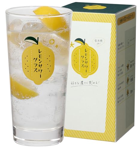 東洋佐々木ガラス レモンサワーグラス 目安つき 435ml 日本製 食洗機対応 目盛り付き サワーグラス ガラスコップ グラス コップ ギフト