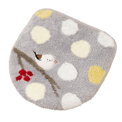 センコー(Senko) S.D.S シマエナガちゃん トイレ フタカバー 普通用・洗浄用兼用タイプ グレー キャラ ..