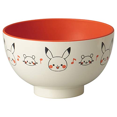 金正陶器 「 ポケットモンスター 」 モンポケ 塗 プラスチック 汁椀 約11cm ホワイト 日本製 050547