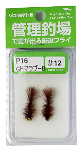 バレーヒル(ValleyHill) フライ 完成品 エリア&ニンフフライ P16 GHマラブーニンフBR