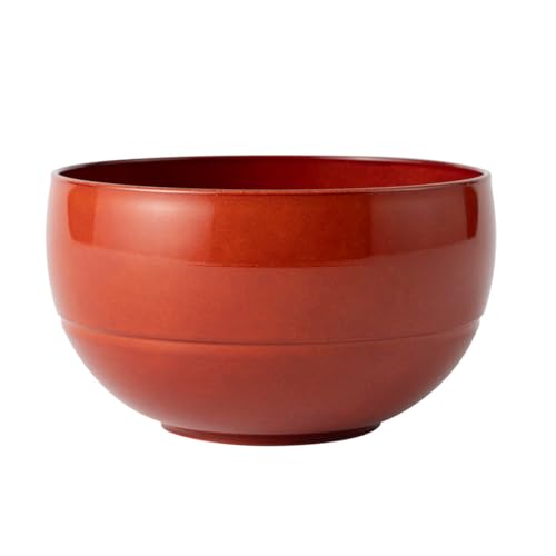 アサヒ興洋 お椀 中椀 丸型 朱色 1個入 日本製 食洗機対応 電子レンジ対応 手になじむ WAYOWAN AZ16-13