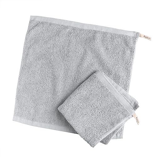 hiorie(ヒオリエ) ホテルスタイルタオル ハンドタオル 大判 ループ付き 日本製 吸水 綿100% 無地 泉州タオル 選べる18色 2枚セ