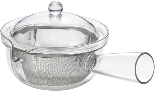 曙産業 ティーポット ステンレスメッシュ 急須タイプ 日本製 横手 透明でお茶の出具合がよく見える プラスチック製で割れにくい 水切れがよく注ぎ