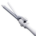 SALONIA サロニア セラミック カール ヘアアイロン コテ 19mm 海外対応 耐熱ポーチ付 SL-008SW ホワイト