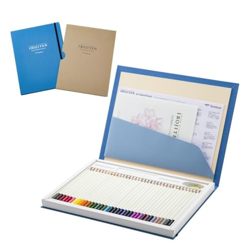 トンボ鉛筆 色鉛筆 36色 (ブック型) 色辞典 セレクトセット (風景を描くのに最適な36色) CI-RSA36C