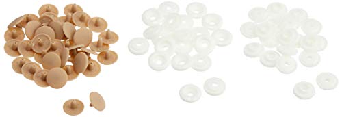 キングジム お名前タグ用スナップボタン 20組入 ベージュ