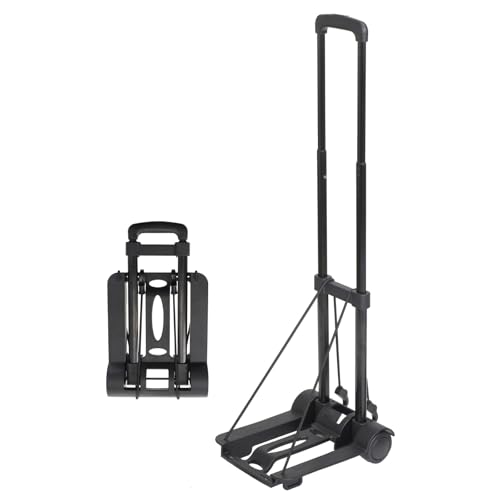 エツミ キャリーカート 折りたたみ トローリー005 軽量 コンパクト 2輪 耐荷重35kg キャリーベルト一体..