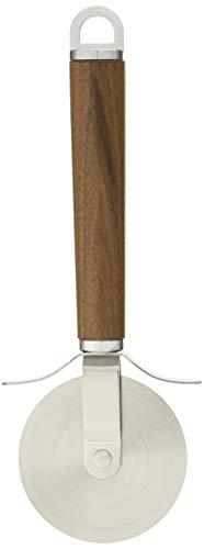 サンクラフト ピザ カッター日本製 ウッディタイム 天然木柄 ウォールナット WT-18 ブラウン