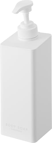 山崎実業(Yamazaki) たっぷり洗剤が出る マグネット ディスペンサー ボディソープ ホワイト W7×D8×H25c..