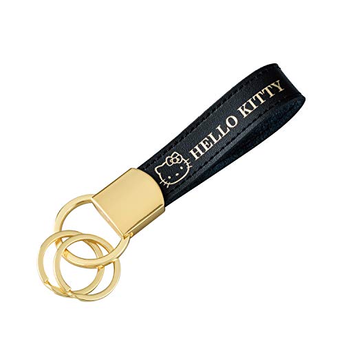 セイワ(SEIWA) 車内用品 ハローキティ キーホルダー ブラック&ゴールド KT553 カラビナフック 金具 取..