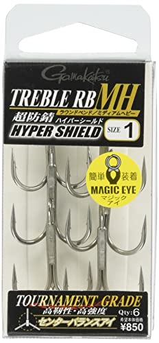 がまかつ(Gamakatsu) トレブルフック バラ トレブルRB-MH #1