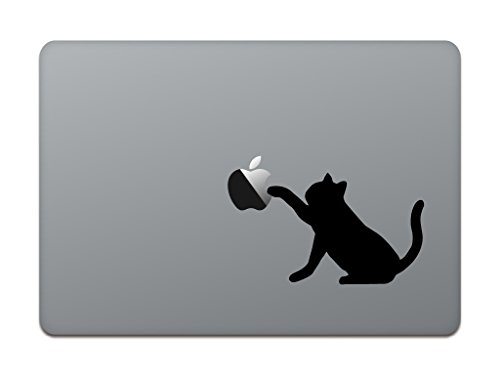 カインドストア MacBook Pro 13 / 15インチ 2016 / 12インチ マックブック ステッカー シール 猫 黒猫 キャット ブ