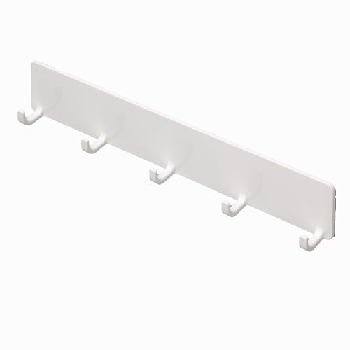 Rakuten - 東和産業 浴室用ラック ホワイト 約28×2.9×5cm 磁着SQ マグネット バスフック 5連 39201