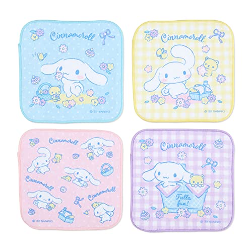 サンリオ(SANRIO) プチタオル4枚セット シナモロール シナモン Cinnamoroll 洗い替えタオル キャラクター 16×0.2×16