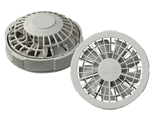 空調服 ワンタッチファン グレー(2個) FAN-2200G 8209711