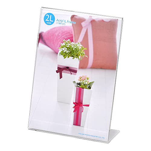 単品タテ/2Lサイズ(タテ)/FACL-2LT・Style:単品Size:2Lサイズ(タテ)・パッケージ個数:1・型番:FACL-2LT・材質:アクリル・画面寸法:W127×H178mm・重量:96g・形状:長方形透き通ったアクリル製のフォ...