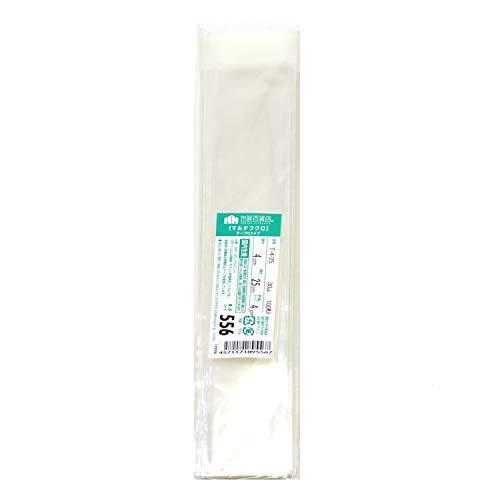 ササガワ(Sasagawa)三宝 ギフトバッグ OPP袋 テープ付 4cm×25cm 100枚 32-7302