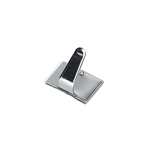 エーモン(amon) ステンレス配線止め金具 シルバー (コードステッカー ケーブルホルダー クリップ フック) 19.5×13.5mm 10個