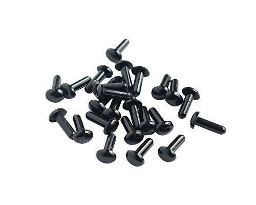 樂天商城 - 日本紐釦貿易(Nippon Chuko) 差し目ボタン 楕円 黒 4.5mm 50個入 CE430 手芸用品 ボタン・フック 目玉ボタン