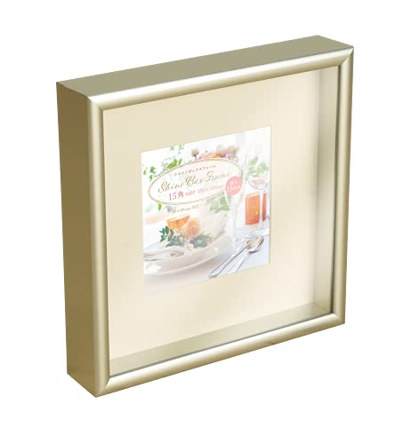 万丈 VANJOH シャインBOXフレーム 15角(89×89マット付) 106396 ゴールド
