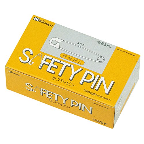 ミツヤ 安全ピン 100本入り 53mm シルバー AP-5