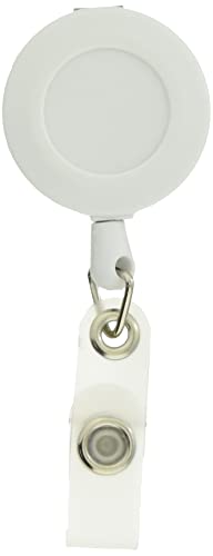 TRUSCO(トラスコ) リール付クリップ 白 TRW