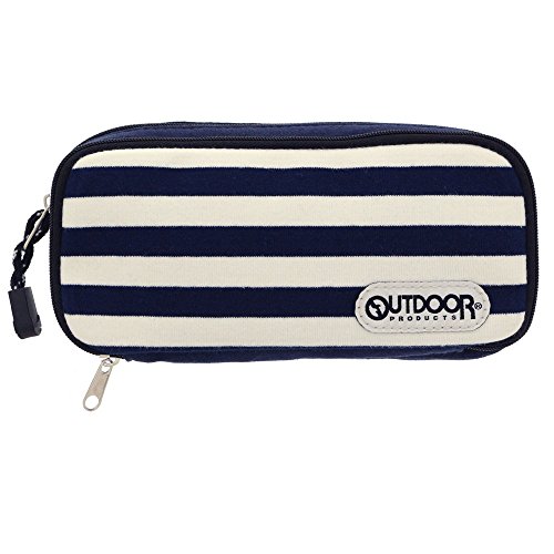 サンスター文具 アウトドア ペンケース 2ルーム ボーダー S1414704