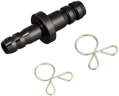 キジマ(Kijima) バイクパーツ ホース変換ジョイント 5mm→6mm アルミ製アルマイト仕上げ ブラック 105-16300