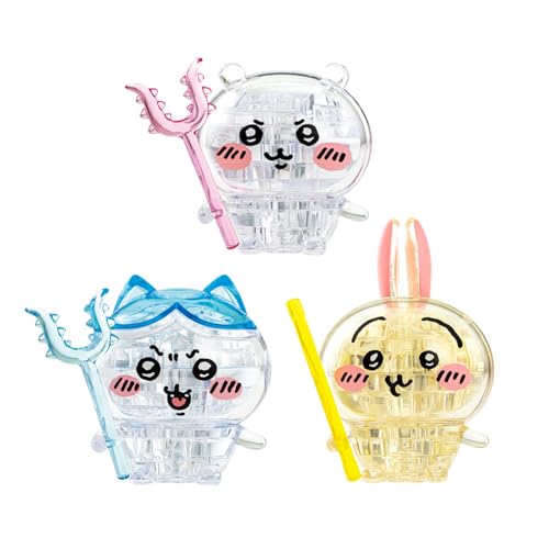 カラフル/-/50303・透明ピースを組み上げる立体ジグソーパズル・イラストレーター・ナガノによる漫画「ちいかわ」がクリスタルパズルに・ちいかわ・ハチワレ・うさぎ3体が入ったなかよしセット・別売りのディスプレイライトを使用するとより美しく演出することができます・(C) nagano / chiikawa committee商品紹介 透明ピースを組み上げる立体ジグソーパズル 〜〜セット内容〜〜 パズルピース（ちいかわ15個、ハチワレ15個、うさぎ18個）、さすまた2個、棒1個、組み立てキー1個、解説書 安全警告 なし