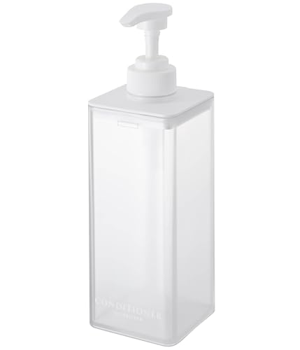 山崎実業(Yamazaki) たっぷり洗剤が出る ディスペンサー コンディショナー ホワイト W7×D7.5×H24cm ミスト MIST 詰め