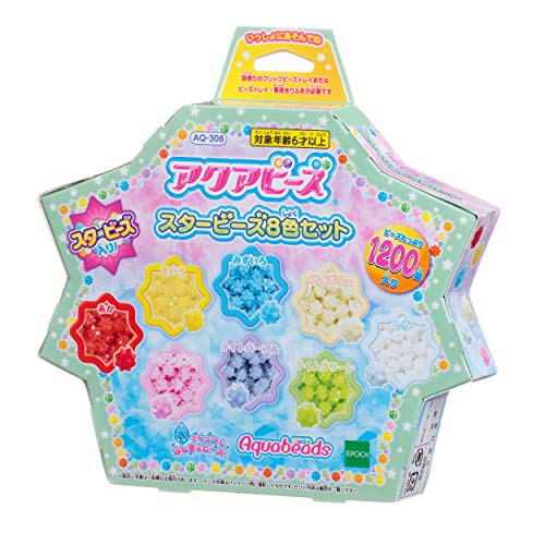 樂天商城 - アクアビーズ 別売り ビーズセット 【 スタービーズ 8色セット 】 AQ-308 STマーク認証 6歳以上 おもちゃ 水 水でくっつく メイキ