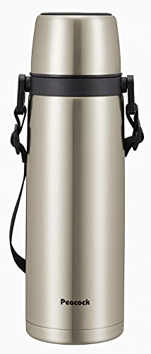 Rakuten - ピーコック 水筒 コップ 付き 保温 保冷 970ml ショルダーベルト 付きステンレス ボトル ASJ-101 XA
