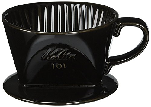 カリタ Kalita 雑味が出る前においしさだけを引き出す速い抽出速度の3つ穴 コーヒー ドリッパー 保温性が高い 陶器 1~2人用 101-ロ