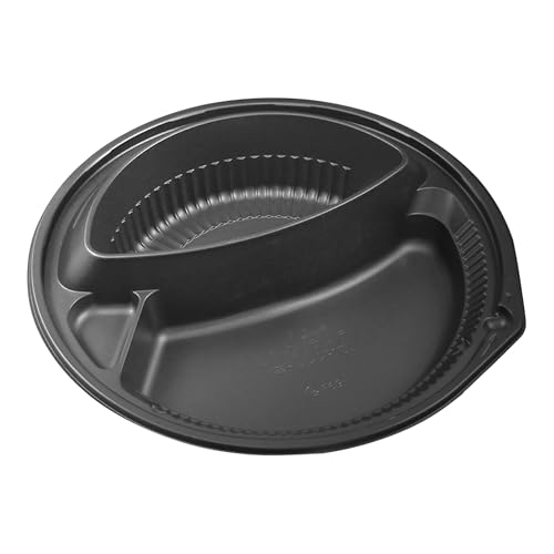 中央化学 使い捨て カレー 皿 容器 テイクアウト ランチ 弁当 日本製 レンジ可 CT-OJランチ 本体 黒 50..