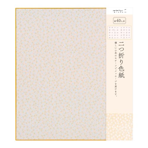 乐天商城 - ミドリ 色紙 二つ折り カラー色紙 花柄 ピンク 33137006