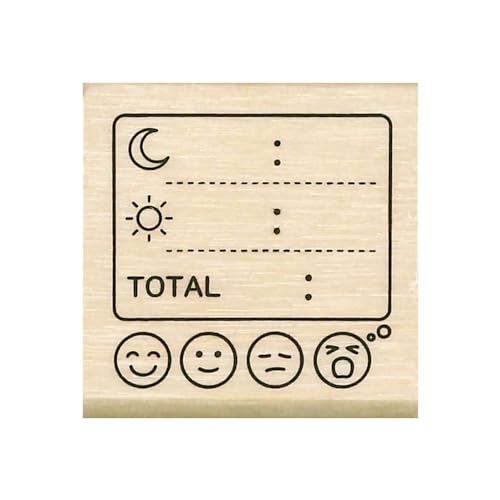 乐天商城 - こどものかお スタンプ N#手帳はんこ部 睡眠チェック 0412-002