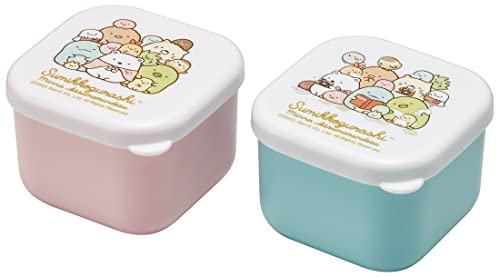 スケーター(Skater) ミニ シール容器 保存容器 おかず入れ 130ml 2個組 すみっコぐらし あつまるんです MO1WAG-A