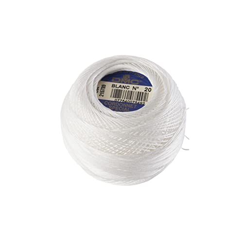 Rakuten - DMC コルドネスペシャル レース糸 太さ 60番 290m巻 #BLANC 生成系 DMC151-60