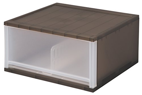 Long Type - サンコープラスチック(SankoPlastic) 小物収納 ブリオ CDワイド 幅36×奥34.7×高18.5cm ブラウン