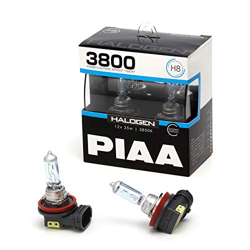 PIAA(ピア) 車用 バルブ ヘッドライト・フォグランプ用 ハロゲン H8 3800K 車検対応 2個入 12V 35W ECE規格準拠 HS