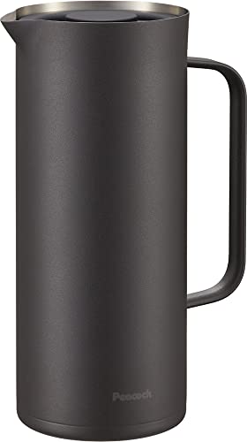 ピーコック 保温ポット 1リットル ウォーターサーバー 真空断熱 保温 保冷 広口 1L ポット ステンレス 卓上ポット ダークブラウン AHW