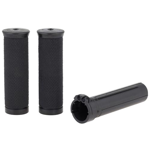 キジマ(Kijima) バイクパーツ グリップ スリム ダブルスロットル スポーツタイプ φ34x116mm ハーレー ブラック HD-0472