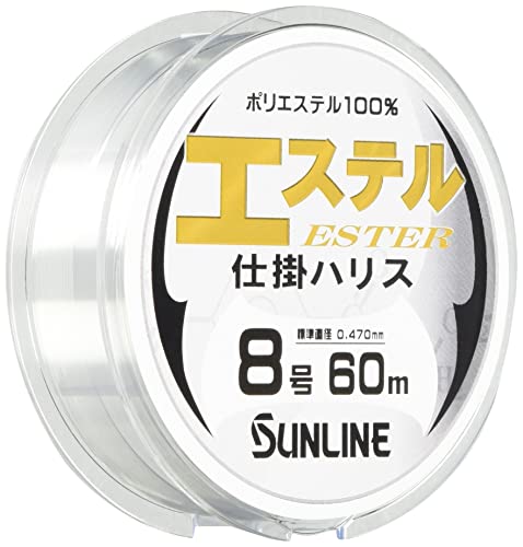 8号クリア/8号/-・Style:8号・パッケージ個数:1・主な対応魚種:カワハギ キス カレイ・素材:ポリエステル・全長:60m / 号数:8号・カラー:クリア・標準直径(mm):0.470仕掛けに最適硬質ハリス 引張強力の向上と同等の結節強力を持ち合わせた最高ランク原糸を採用。 カワハギ・キス・カレイ等の仕掛けに最適 直線性が強いにも関わらず、糸癖・ヨレ・チヂレが出にくい。