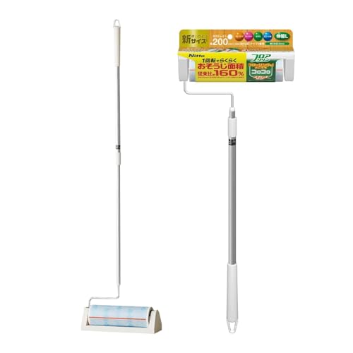 ニトムズ コロコロ 本体 L フロアクリン SC 200 幅広 伸縮 ロング スパっと切れる フローリング カーペ..