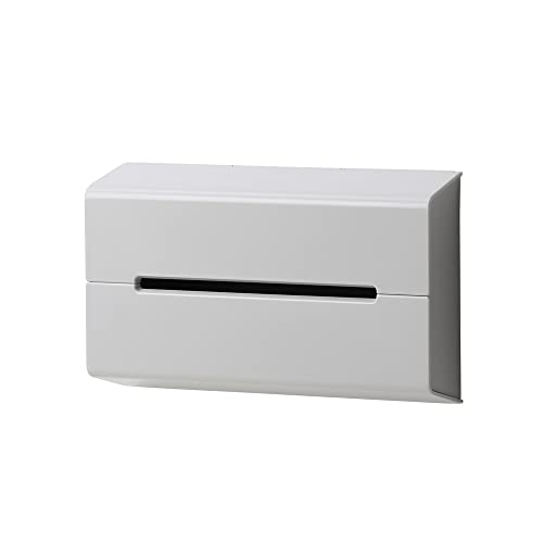 ideaco(イデアコ) 壁に取り付け可能 薄型 ティッシュホルダー グレー WALL (ウォール)