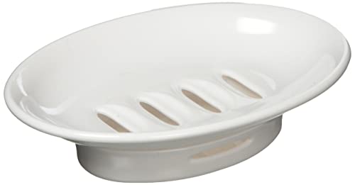 ホワイト/15×10.3×4.5/5312・Color:ホワイトPatternName:石けん皿・パッケージ個数:1・サイズ：15×10.3×4.5cm・商品重量：122g・材質：本体/AS樹脂、受け皿/EVA樹脂・・Ag抗菌加工1