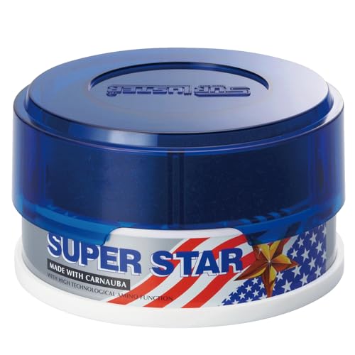 SurLuster(シュアラスター) スーパースター ジュニア 100g 固形ワックス 天然カルナバ蝋 艶 スポンジ付き ツヤ 光沢 保護 自動